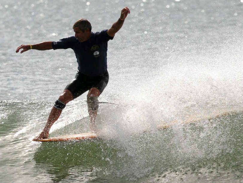 Wally Allen in action at Alex Headland.